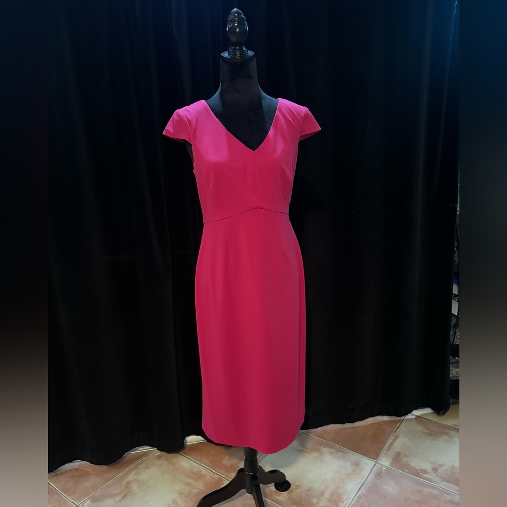 Magenta cap sleeve dress